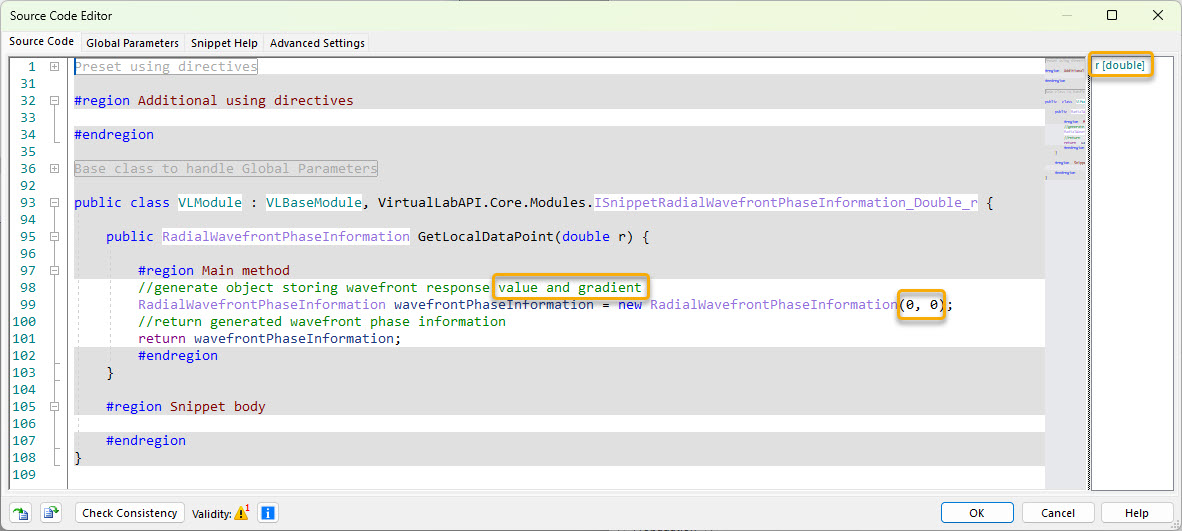 Source Code Editor with default code