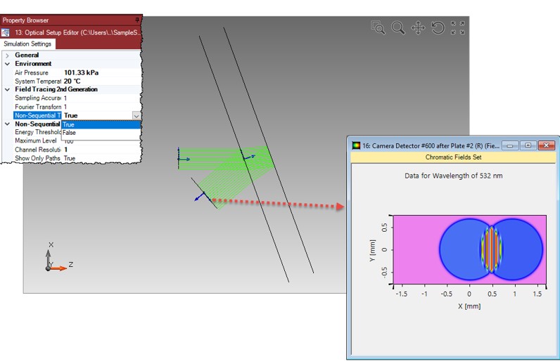 system analysis with sequential and non sequential field tracing system analysis